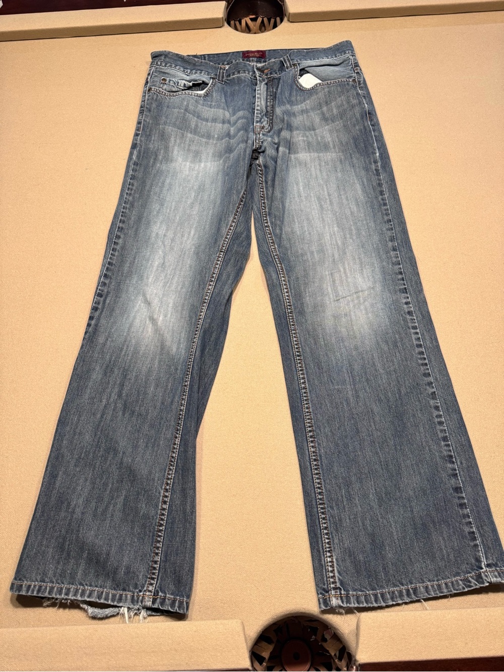 Perry Ellis Men's Medium Blue Bootcut Jeans